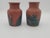 This is a pair of antique English Prattware transferware pottery potted meat jars dating back to the 1860s. The jars are...