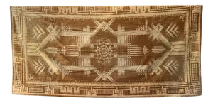Light Brown Velvet Divan Blanket, Germany, 1930s