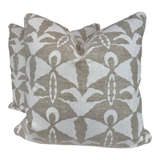 Serena Dugan "Capretto" in Plaster 22" Pillows-a Pair For Sale