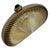 Judith Leiber Gold Ribbed Half Oval Onyx Gem Crystal Minaudiere Evening Bag For Sale - Image 13 of 15