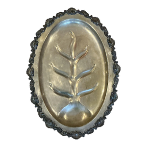 Mid 20th Century Silver-Plated Meat Platter, Designed by Sheridan Silver Company
