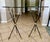 Metal Pair of French Jansen Arrow Directoire Side Tables For Sale - Image 7 of 12