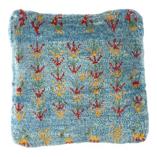 Pasargad DC Fine Hand Knotted Persian Gabbeh Pillow For Sale