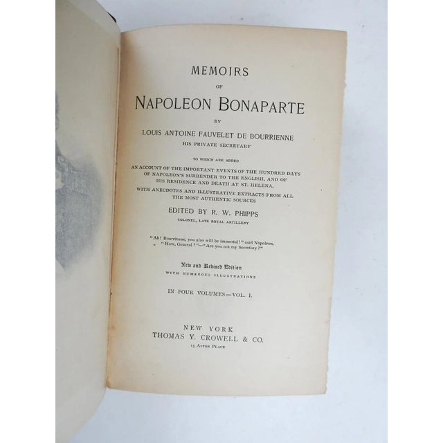 Memoirs of Napoleon Bonaparte, Volumes I and IV, of 4 volume set by Louis Antoine Fauvelet de Bourrienne; Edited by R.w....