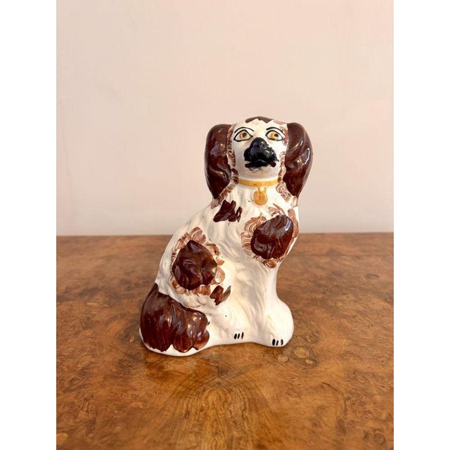 Antique Staffordshire Dogs, 1900, Set of 2 For Sale - Image 4 of 6