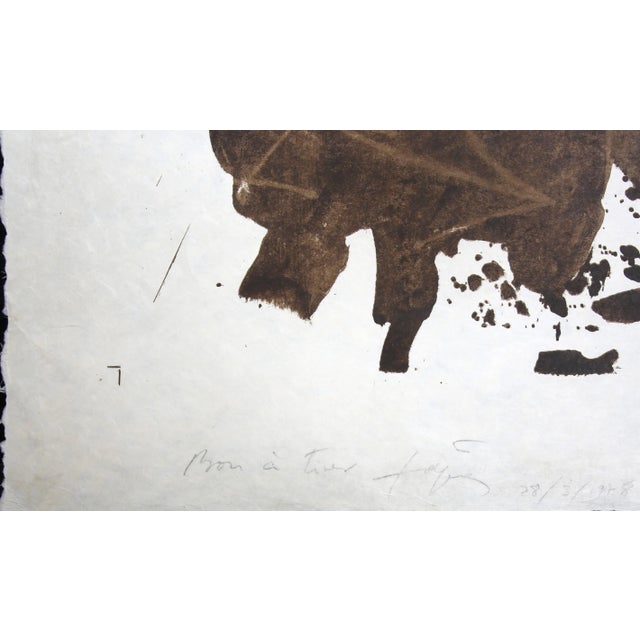 Antoni Tàpies’ “Reflecting on Dirt” (1978) is a powerful exploration of materiality and gesture, emblematic of the...