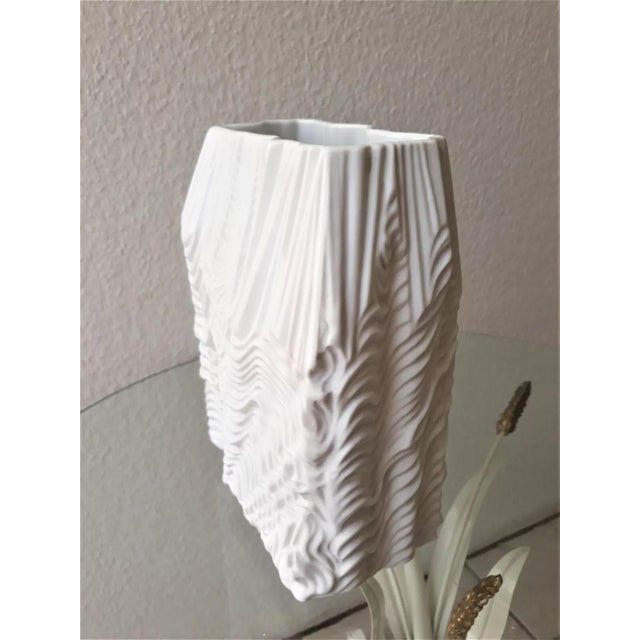 Vintage Porcelain Vase by Martin Freyer for Rosenthal, 1980s For Sale - Image 3 of 7