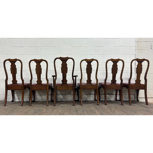 Vintage Pennsylvania House Solid Cherry Dining Chairs - Set of 6 For Sale - Image 12 of 13