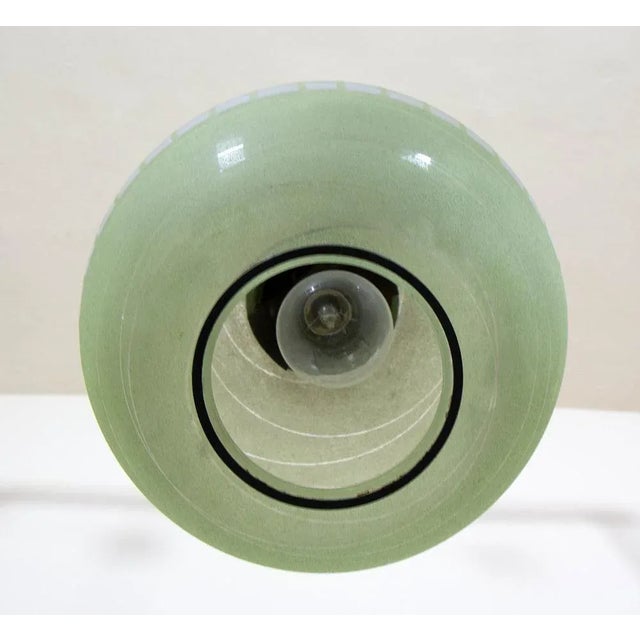 Metal Glass Pendant Lamp, 1960s For Sale - Image 7 of 8