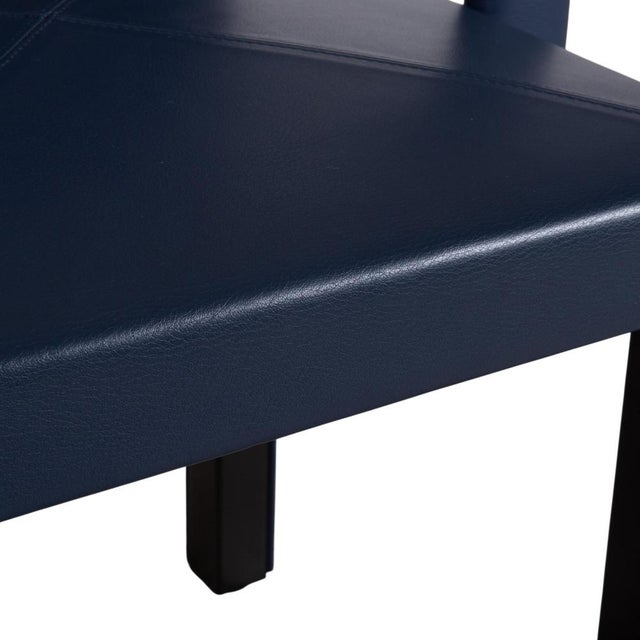Arcadia Arcona Chairs in Blue Leather from B&B Italia / C&B Italia, Set of 8 For Sale - Image 6 of 15