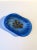 Late 20th Century Blue and White Art Glass Bowl For Sale - Image 5 of 9