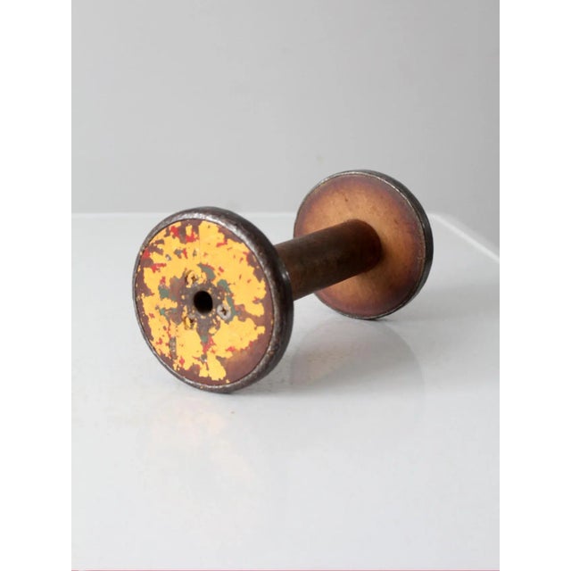 Antique Industrial Wooden Spool For Sale - Image 4 of 10