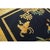 Navy Blue 1920s Blue Foliate Antique Chinese Art Deco Rug 1'7'' X 2' Knotted Wool Carpet For Sale - Image 8 of 9