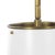 Modern Regina Andrew Hattie Pendant, White and Natural Brass For Sale - Image 3 of 7