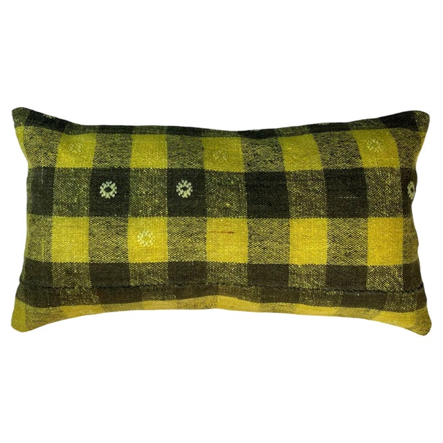 Vintage Handmade Rug Cushion Cover For Sale