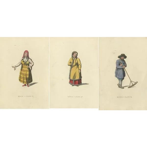 Early 19th Century W. Alexander, Traditional Attires of the Early 19th Century, Engravings, 1814, Set of 3 For Sale - Image 5 of 6