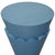 Worlds Away Matthew Izzo Home Vivienne Steel Blue Stained Oak Drink Table For Sale - Image 4 of 9