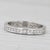 Contemporary 0.35ctw Diamond Eternity Wedding Band Stackable Anniversary Ring Size 4.25 For Sale - Image 3 of 8