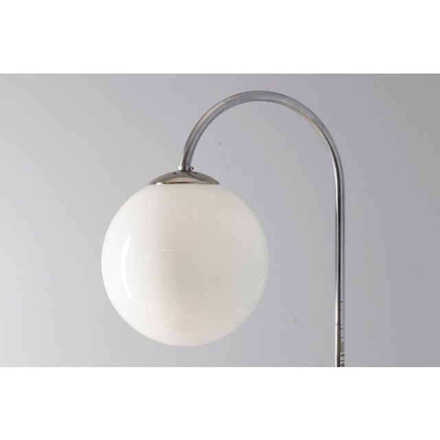 Floor Lamp with Table from Jindřich Halabala, Czechoslovakia, 1940s For Sale - Image 4 of 11