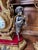 Louis XV Clock and Candelabras in Bronze and Red Marble, Set of 3 For Sale - Image 4 of 9
