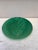 Green Majolica Leaf Plate signed Gien Primefleur Circa 1950.