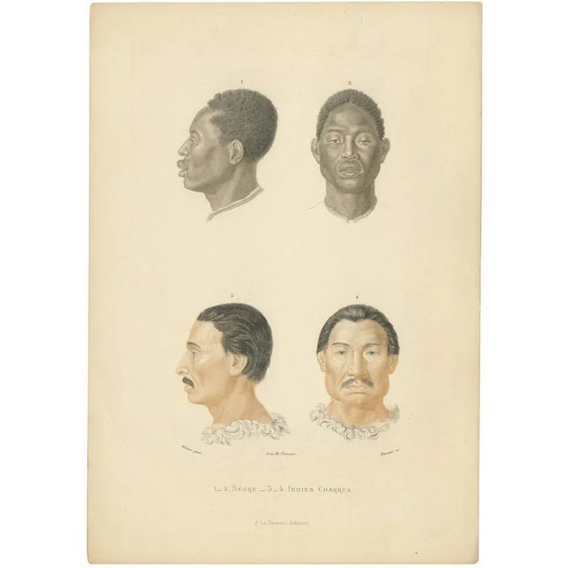 After Werner, African & Charrúa, Uruguay Men, 1849, Handcolored Engraving For Sale - Image 6 of 6