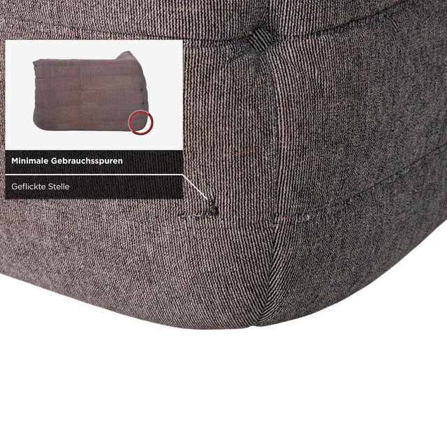 Ligne Roset Togo Armchair in Grey Fabric by Michel Ducaroy for Ligne Roset For Sale - Image 4 of 14