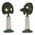 1970s Set of 2 Seguso Table Lamps by Elin Raaberg Nielsen For Sale