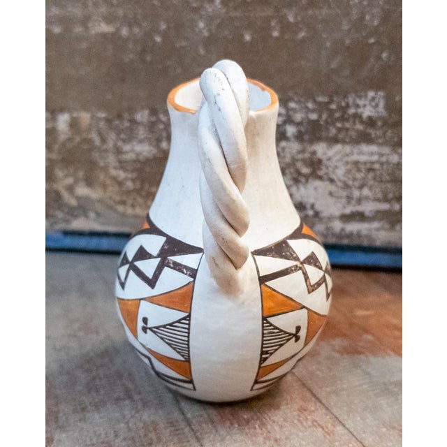 Mid 20th Century Mid-Century Native American Indian Acoma Pottery Vase by Dolores Sanchez For Sale - Image 5 of 8
