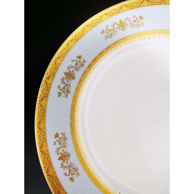 Limoges Porcelain Dinner Plates by Philippe Deshoulières, 2010s, Set of 12 For Sale - Image 6 of 9