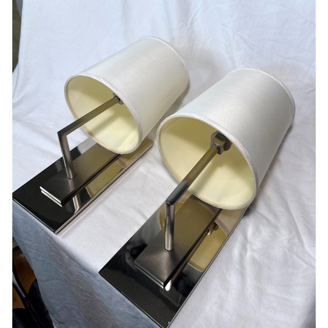 Authentic Boyd lighting Belmont sconces. Designed by Barbara Barry. Model 10028. Includes original shades and factory...