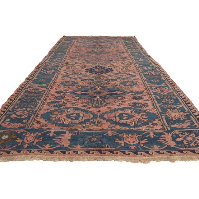 Tribal Vintage Persian Soumak Rug, 05'00 X 10'10 For Sale - Image 3 of 10