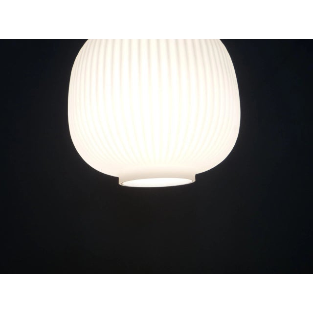 1970s Mid-Century Opal Glass Lamp from Limburg, 1960s For Sale - Image 5 of 11