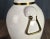 Vintage Hart & Associates Brass & White Pottery Table Lamp W Sea Shell Handles For Sale - Image 10 of 13