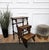 Beautiful Italian carved walnut wood step ladder with 3 stairs and nicely carved details and decorated structure. Each...