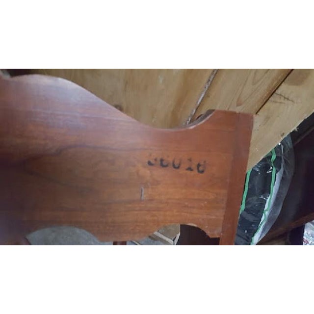 Ethan Allen Vintage Ethan Allen Solid Cherry Colonial Cabinet/ Hutch Top Shelf For Sale - Image 4 of 5
