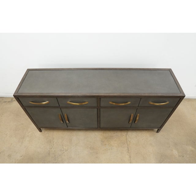 Modern Bassett Emilia Shagreen Credenza For Sale - Image 3 of 18