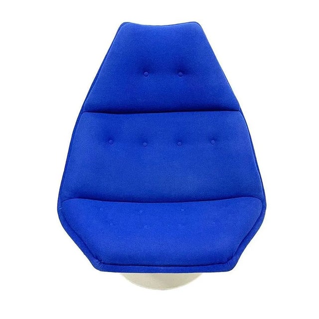 Blue artifort f588 chair, by geoffrey d. Harcourt, 1960s. The chair, designed by geoffrey d. Harcourt (english) for...