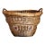 Large Antique French Wicker Champagne Harvest Basket For Sale
