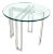Mid-Century Modern Round Chrome Base and Glass-Top Side Table For Sale - Image 10 of 10