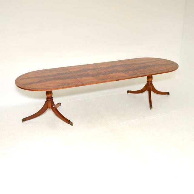 Antique Regency Brass Inlaid Extending Dining Table, 1930s For Sale - Image 12 of 12