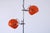 Mid-Century Modern Adjustable Orange Double Eyeball Globe Floor Lamp from Herda, 1970s For Sale - Image 3 of 18