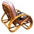 Restored MCM Three-Strand Full Round Pretzel Lounge Chair W/ Arched "U" Base For Sale - Image 4 of 6