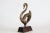 Abstract Vintage Abstract Brass Swan Sculpture For Sale - Image 3 of 4