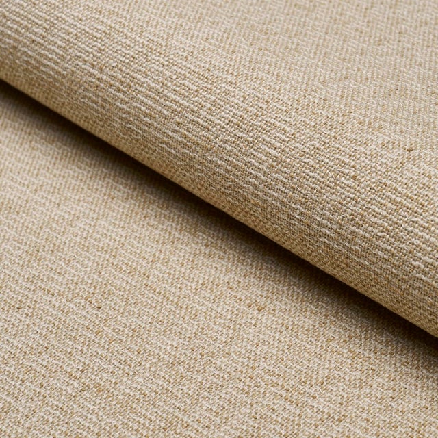 SAMPLE - Schumacher Lily Indoor/Outdoor Fabric In Natural For Sale