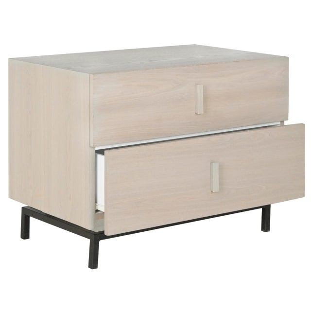 Rustic yet contemporary, the cabinet brings a masculine edge to a living room or bedroom.Crafted with grey washed wood...