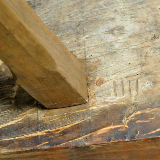 Vintage Oak Butcher's Table, 1920 For Sale - Image 11 of 12