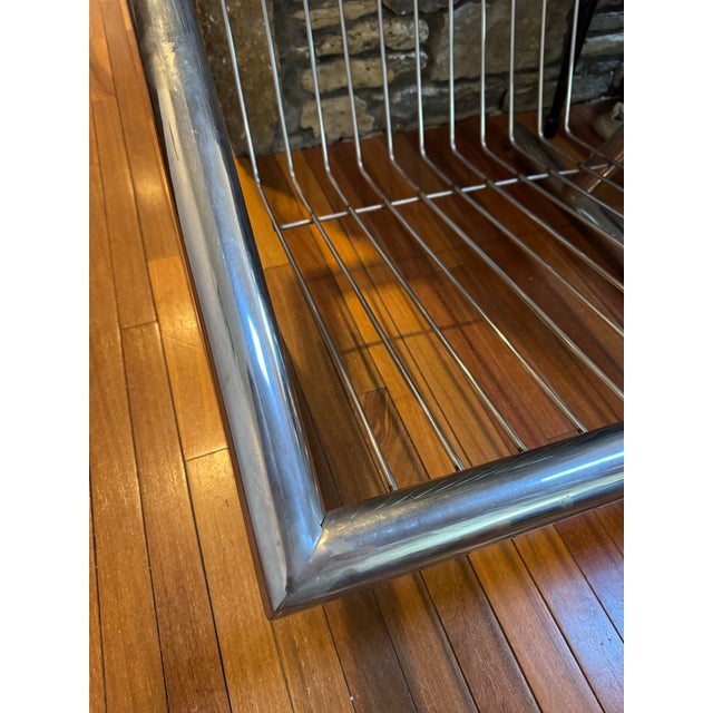 Plato Ginello Lounge Chairs, Pair – Institutional Modern, Chrome Frame, C. 1960s For Sale - Image 4 of 12