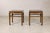 Pair of Vintage Chinese Hardwood Side Tables with Humpback Stretchers For Sale In New York - Image 6 of 12