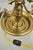 Vintage Regency Style Brass Candlestick Bouillotte Desk Table Lamp W/ Swans (A) For Sale - Image 10 of 11